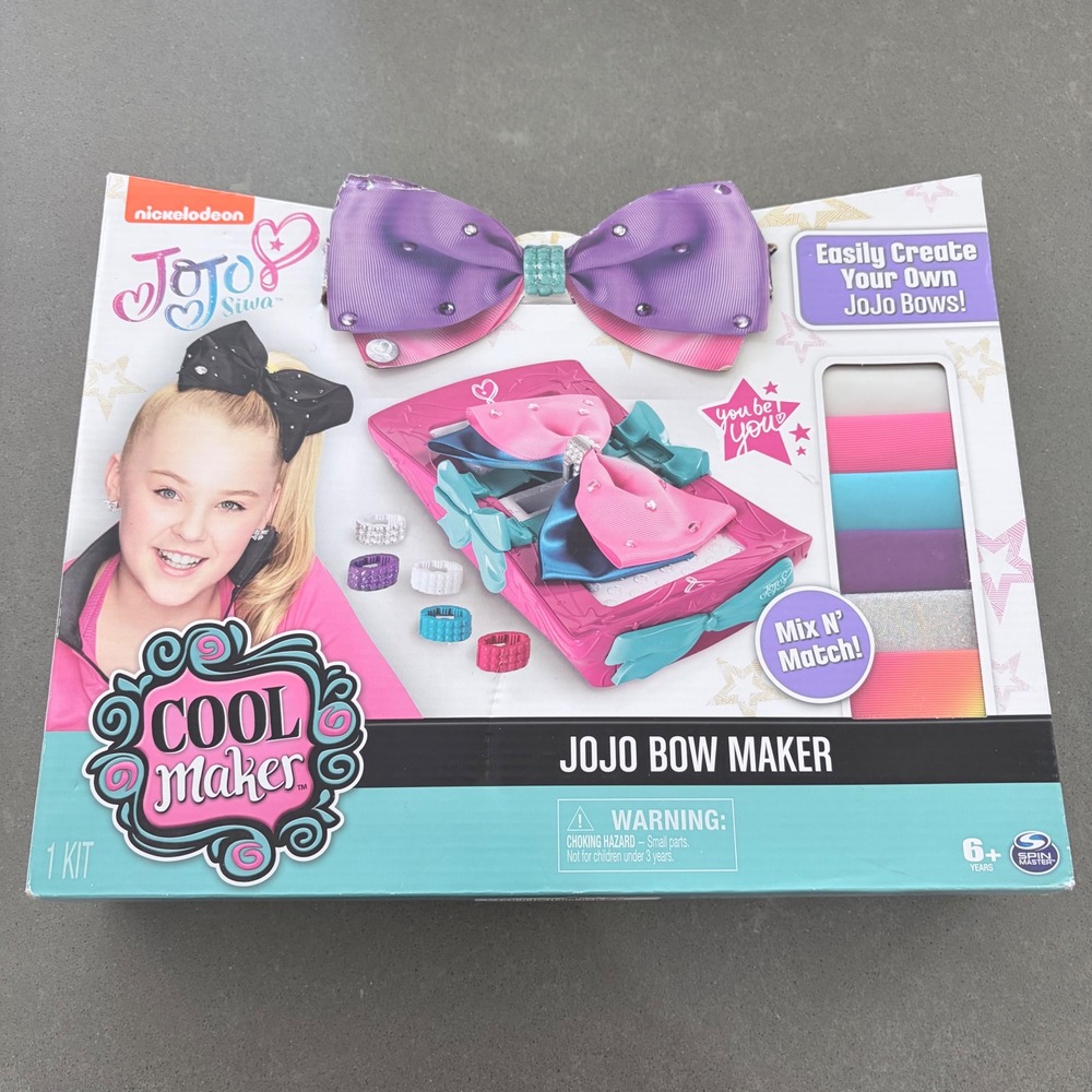 Cool Maker JoJo Siwa Bow Maker Studio DIY Hair Accessory Kit Nickelodeon 2017